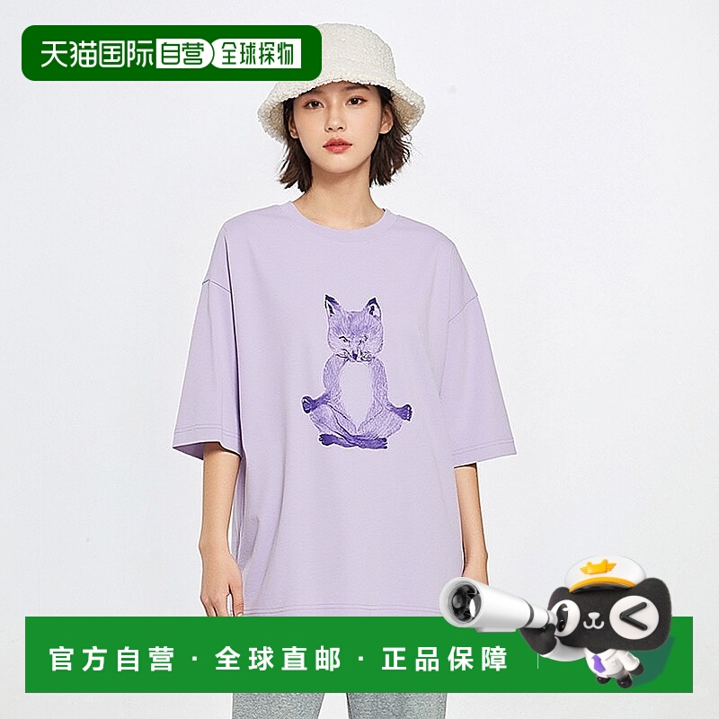 日本直邮Maison Kitsune Yoga Fox T恤 OW00123KJ0008 女士短袖 Y