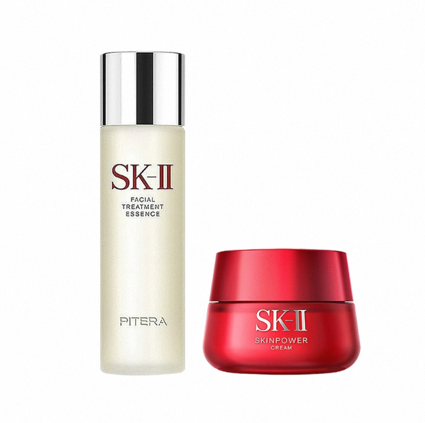 日本直采香港发sk2/SK-II神仙水精华230ml+赋活修护大红瓶面霜80g