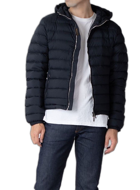日本直邮MOORER ACQUA CATALDI S3 羽绒服男士外套带帽尼龙夹克防