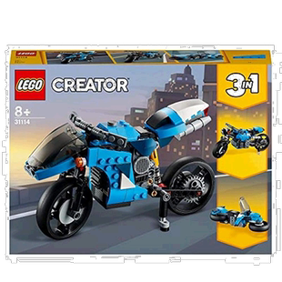 【日本直邮】LEGO乐高积木创造者级摩托车31114小颗粒拼接玩具
