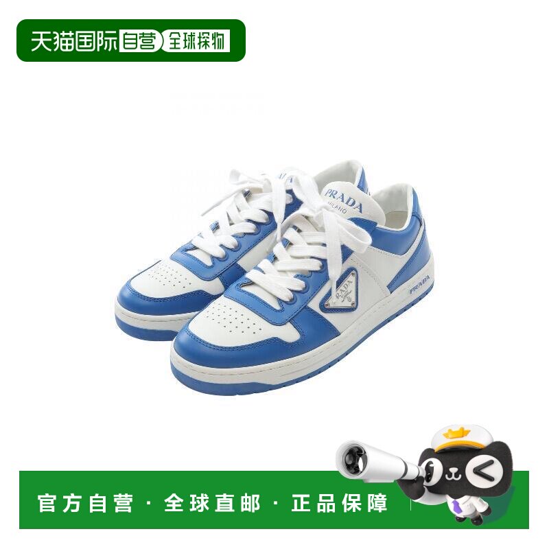 日本直邮中古Prada普拉达女A级95新sneakers运动鞋牛皮鞋白色正品