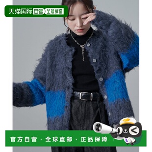 FEMME 女装 配色仿毛绒长毛感开衫 LUZ 1h可退 外套 日本直邮Lui