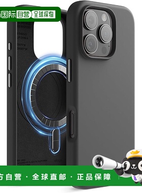 【日本直邮】elago iPhone 16 Pro 硅胶手机壳 防震 防指纹 黑色