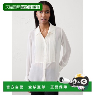 1h可退 日本直邮BANANA REPUBLIC 女装 宽松长袖衬衫 仿领结设计