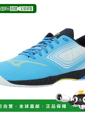 【日本直邮】美津浓 Wave Drive EL乒乓球鞋 81GA2001 蓝黄黑配色