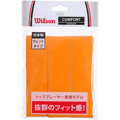 【日本直邮】威尔胜网球羽毛球手胶 PRO OVERGRIP 3入 橙 WRZ4020
