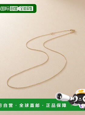 1h可退 日本直邮COCOSHNIK 女士 K10黄金细身球形切割项链 767314