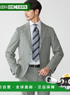 1h可退 日本直邮SHIPS 男士格纹可机洗商务休闲西装外套 11701272