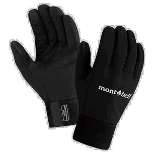 日潮跑腿Montbell蒙贝欧男手套Wind Stopper防滑耐用1118474保暖