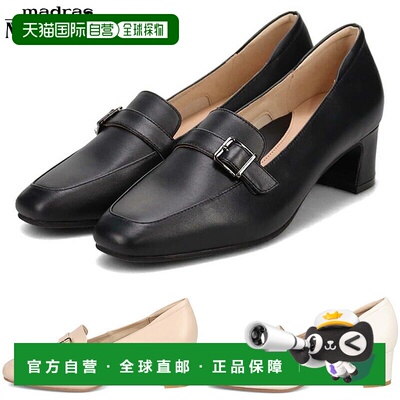 日本直邮MODELLO 女士系带乐福鞋2E码米色适合办公室工作休闲优雅