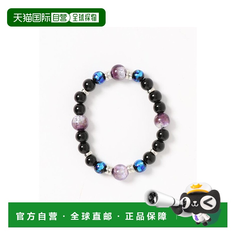 日本直邮CAYHANE 男女同款海洋色彩蓄光萤火虫珠4粒数珠手链 手工