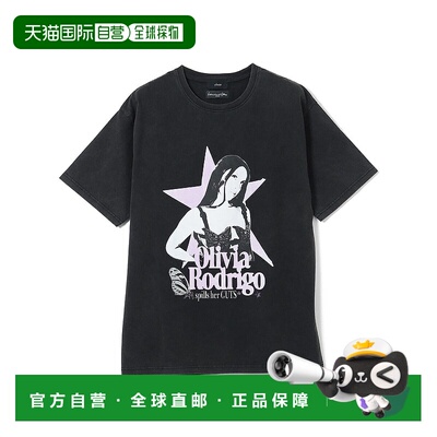 1h可退 日本直邮U/MUSIC × IG 联名Olivia Rodrigo图案男士T恤 2