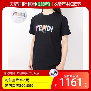 自营｜ FENDI T恤 TT 衬衫棉质 儿童、女孩和成人 JUI1女生半袖