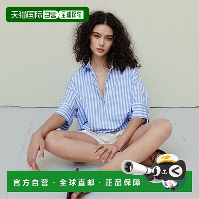 1h可退 日本直邮BANANA REPUBLIC 女士宽松无领衬衫 709540