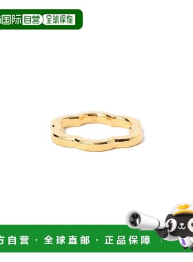 1h可退 日本直邮PLOW 女士 花卉立体造型镀金银戒 指环可叠戴设计