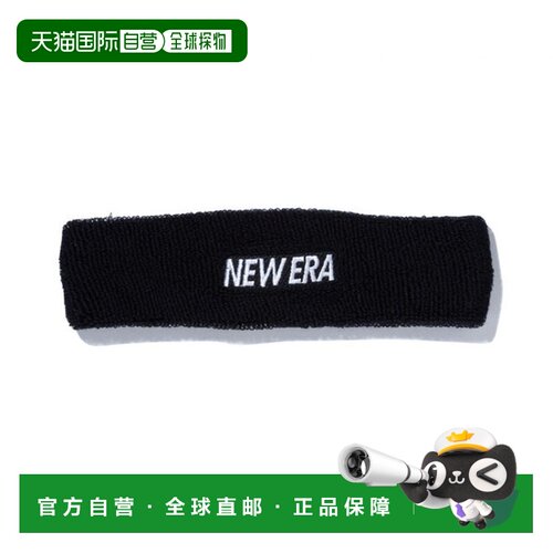 日本直邮NEW ERA 头带 黑色×白色 14164451