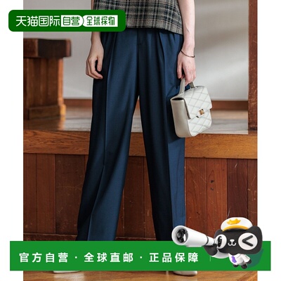 1h可退 日本直邮23区 女士秋冬高腰宽松长裤 PRWOCA0303阔腿裤
