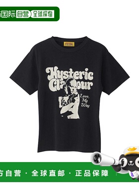 1h可退 日本直邮HYSTERIC GLAMOUR 女士复古图案背面设计短袖T恤