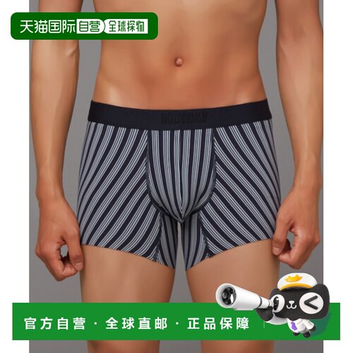 日本直邮BODY WILD 男士 黑色条纹平角内裤 日本制造 BWW003C