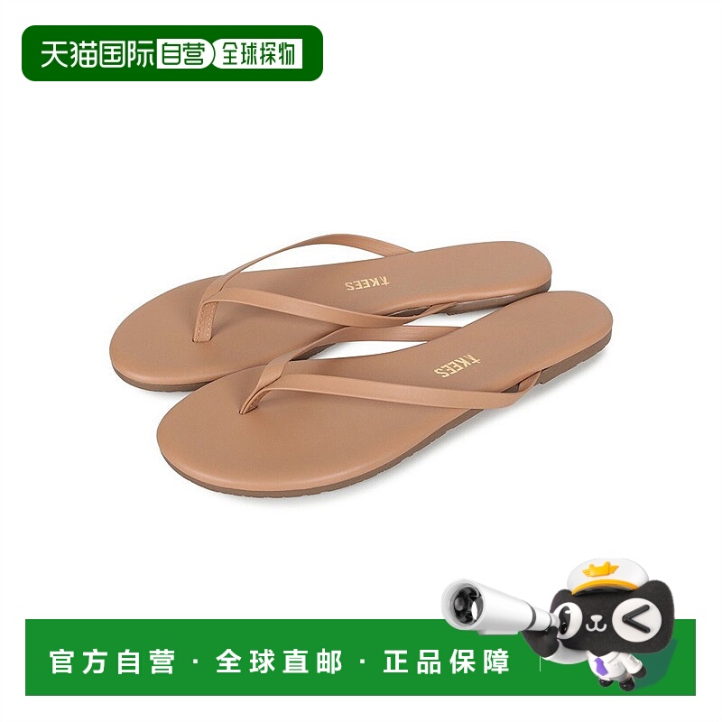 日本直邮TKEES人字拖柔软平底极简夹脚夹趾沙滩凉拖鞋女外穿夏
