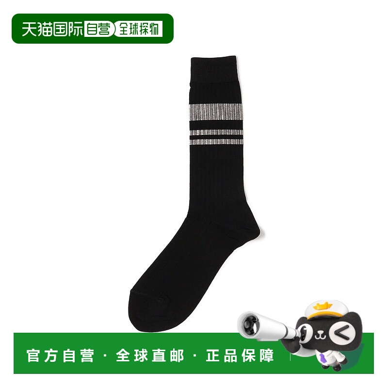 1h可退 日本直邮NAKAGAMI 男装 箔压印花 全棉袜子 左右不对称设