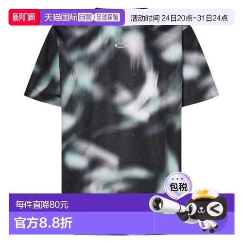 日本直邮OAKLEY Striking QD半袖图形T恤 [FOA407740-00G] 短袖T