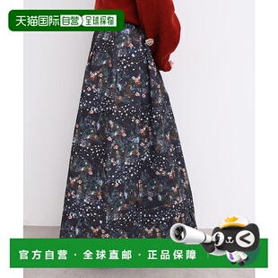 日本直邮l 女装 atelier savon 星屑冬景印花棉质半身 1h可退