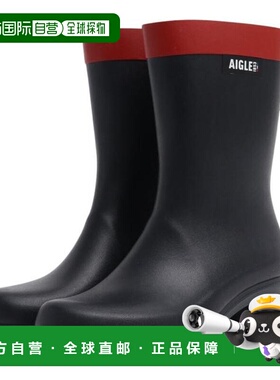 日本直邮AIGLE 米利卡中帮橡胶雨靴 ZZFNB67002 海军蓝×红色 雨