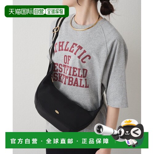 日本直邮PUAL CE CIN 女士 半月形斜挎包 轻量聚酯纤维 时尚金色