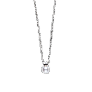 日本直邮MIKIMOTO项链Akoya珍珠御木本PP-20204BS吊坠纯银链礼物