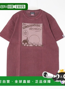 1h可退 日本直邮MOOMIN 女士复古印花短袖T恤 SDBU11243296