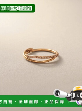 日潮跑腿COCOSHNIK K10钻石十字线戒指 405-66404