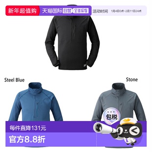 日本直邮Karrimor 男士速干长袖半拉链速干长袖半拉链户外服装上