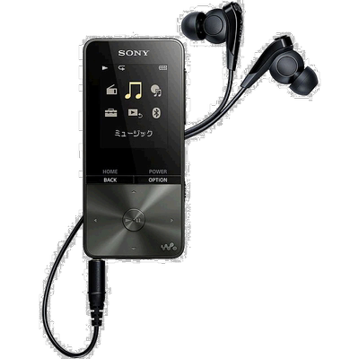 日本直邮索尼随身听 S系列 4GB MP3播放器 蓝牙 附耳机 黑色
