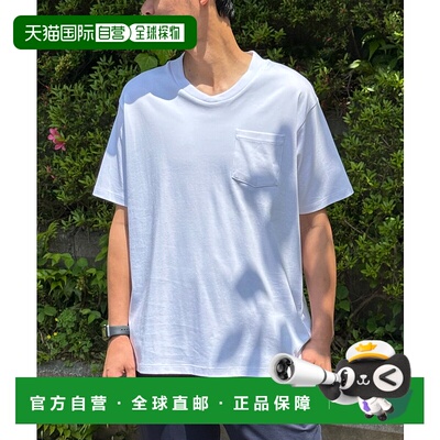 1h可退 日本直邮VENCE EXCHANGE 男士V领口袋T恤 35320822