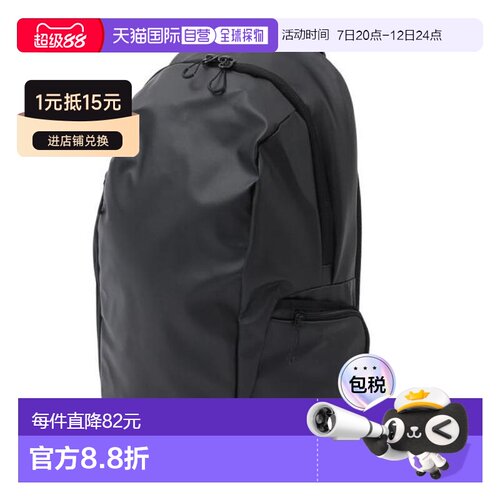 日本直邮ARENA 约30L可用于招集携带的黑色水泳背包 [AS5SBP10U B