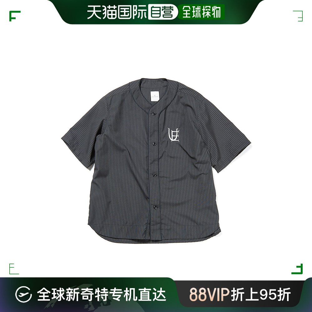 日本直邮uniform experiment 男士条纹半袖棒球衫 UE240026