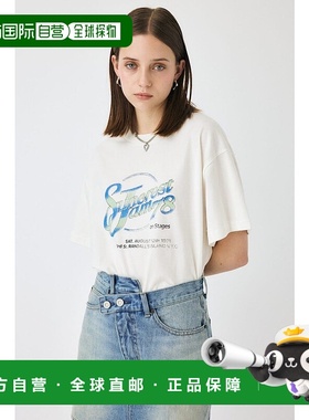 日本直邮MOUSSY SUNCREST JAM TEE白色T恤 [MO1164EW036515]