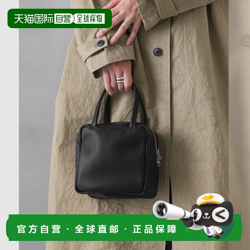 1h可退 日本直邮mormyrus 女士 真牛皮立方托特包 双手柄设计 上