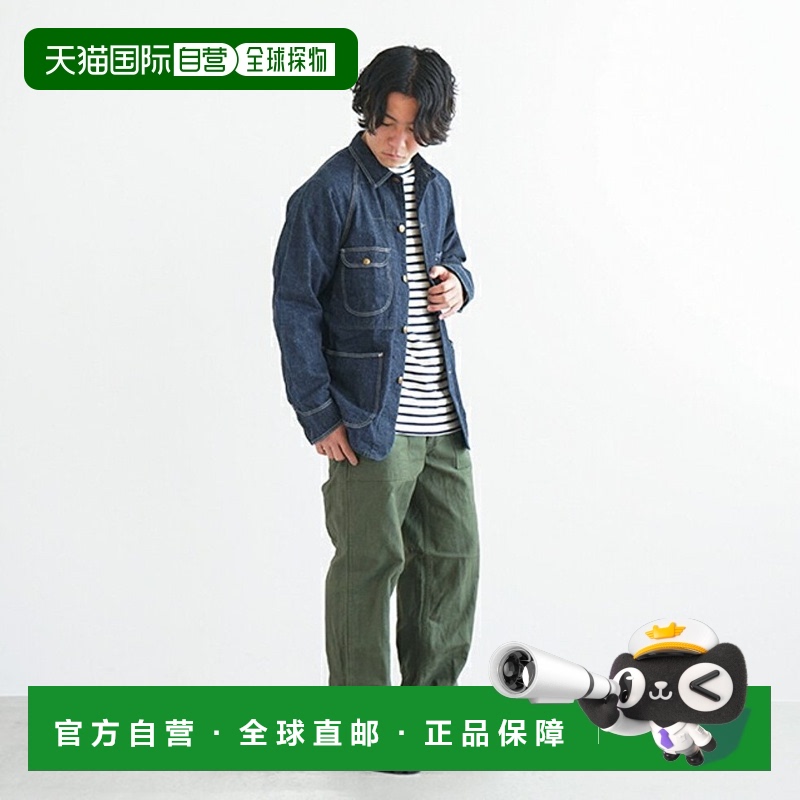 日本直邮03-6140-81 orSlow DENIM COVER ALL50年代牛仔外套