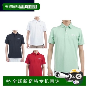 Polo衫 男士 徽标提花短袖 THMA530 Hilfiger 日本直邮Tommy Golf