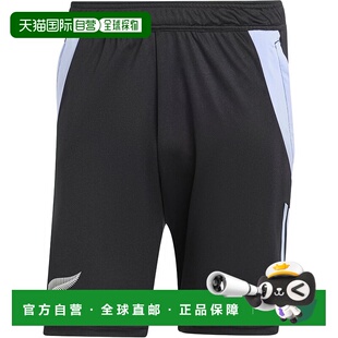 日本直邮adidas All Blacks Rugby Shorts 字母印花条纹舒适三分