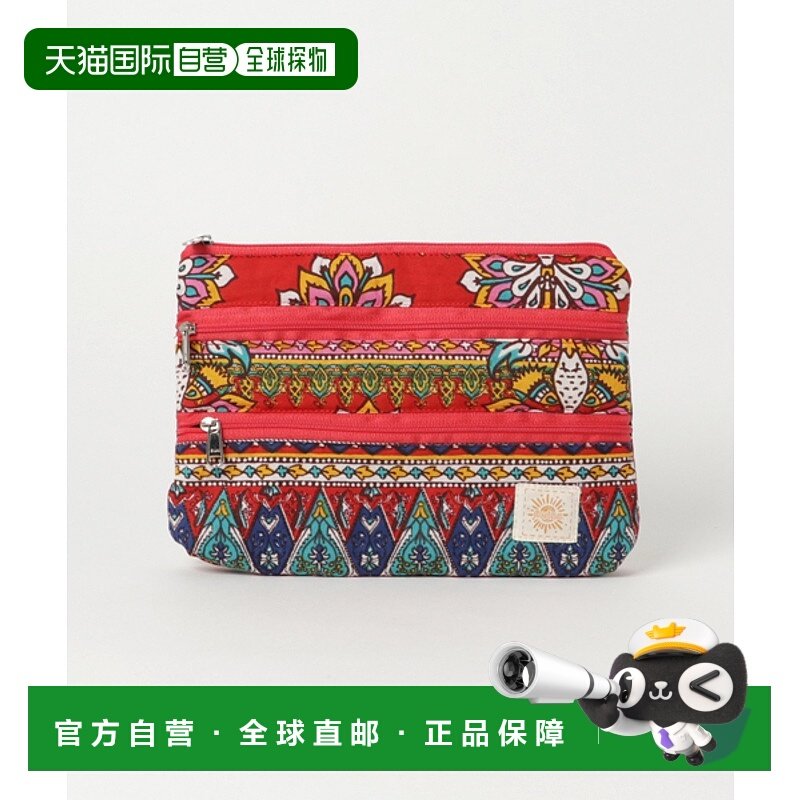 日本直邮CAYHANE 男女同款世界旅行三重拉链小包 ISAP7115旅行包