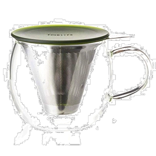 【日本直邮】FORLIFE芙莱馥玻璃茶壶附滤茶器/带盖子茶水分离多色