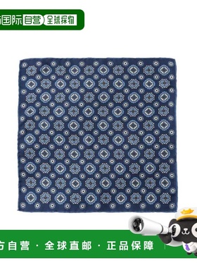 1h可退 日本直邮FRANCO BASSI 男装 真丝 小纹图案 口袋方巾 2147