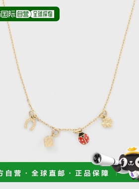 日本直邮Paul Smith 女士幸运 charm 项链 四叶草马蹄吊坠 165651