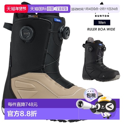 日本直邮BURTON 男士 Ruler BOA 宽楦滑雪靴