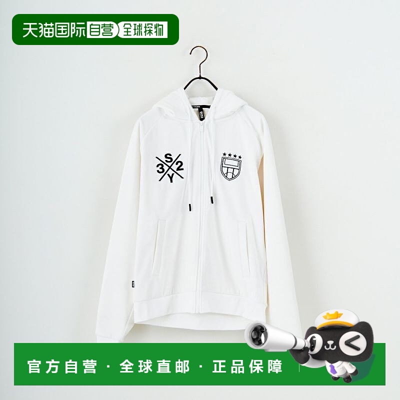 1h可退 日本直邮SY32 男装 贝罗绒三层面料拉链连帽衫 半开拉链设