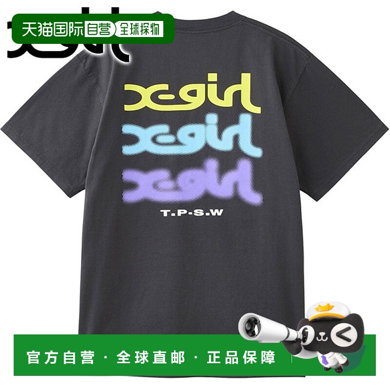 日本直邮X-girl 发光LOGO短袖T恤 [105258011004 SS25SPOT] GLOW