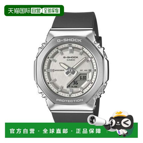 日本直邮CASIO GM-S2110系列/金属表圈/GM-S2110-1A7JF（黑×银）
